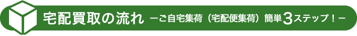 宅配買取の流れ